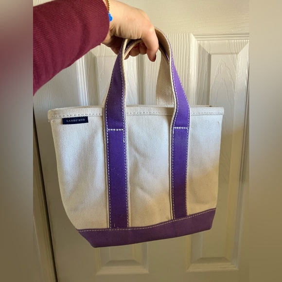 Lands' End Handbags - Lands End Purple Tote Bag - small